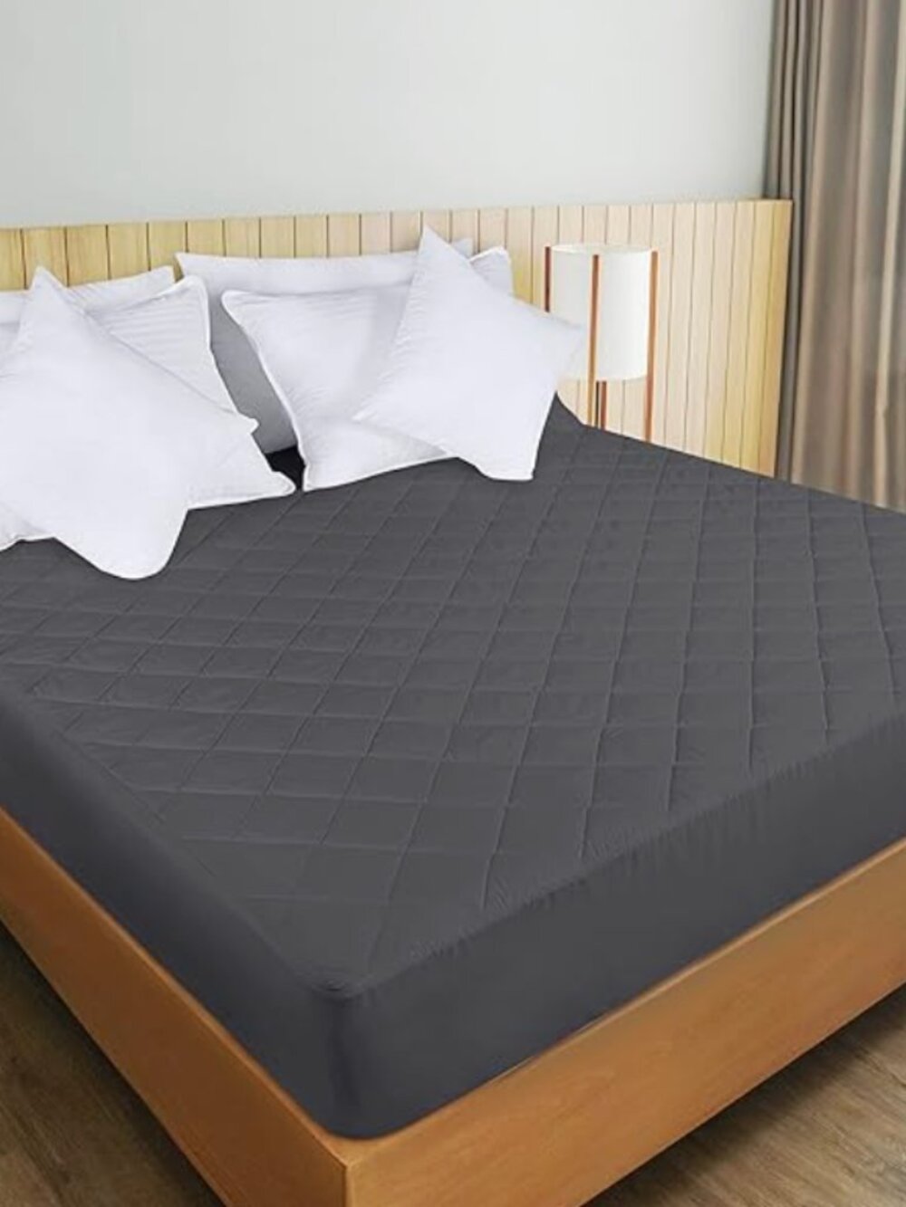 Utopia Bedding Quilted Fitted Mattress Pad, King Size, Fitted Mattress Topper